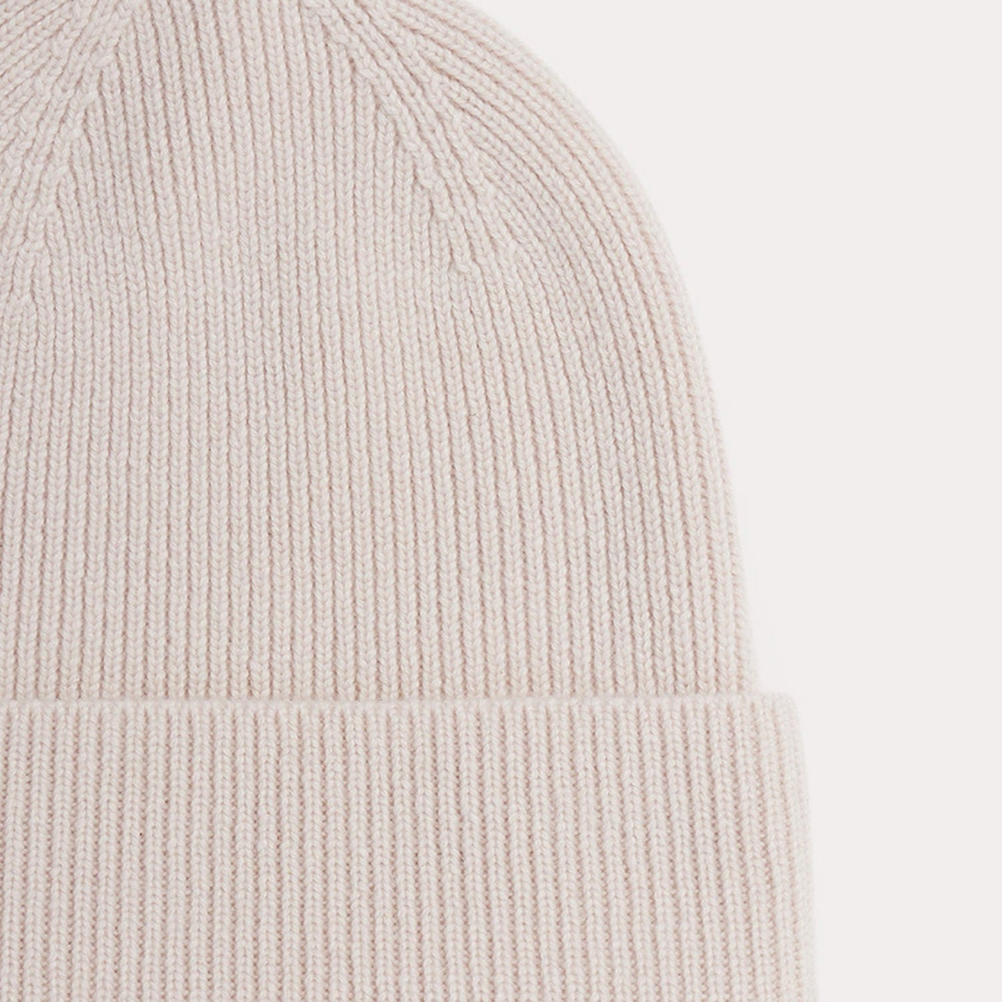 女童米色羊绒帽子