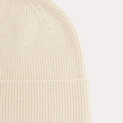 女童白色羊绒帽子