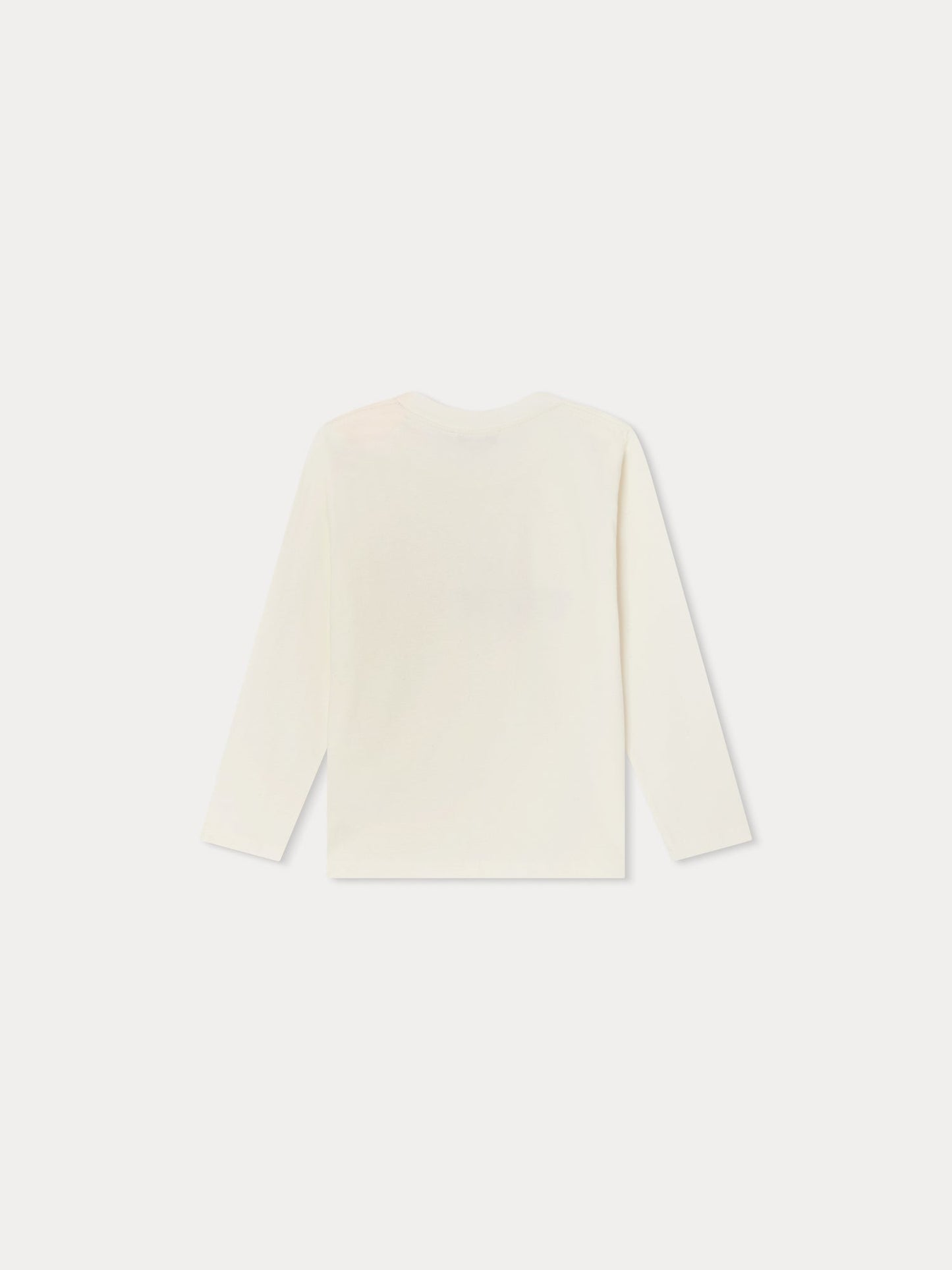 男童白色印花棉T恤