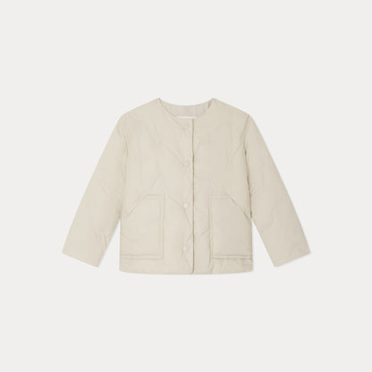 女童白色棉服