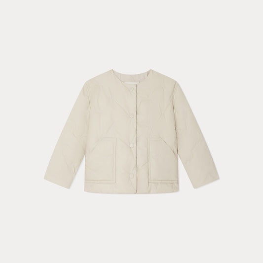 女童白色棉服