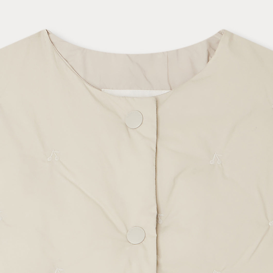 女童白色棉服