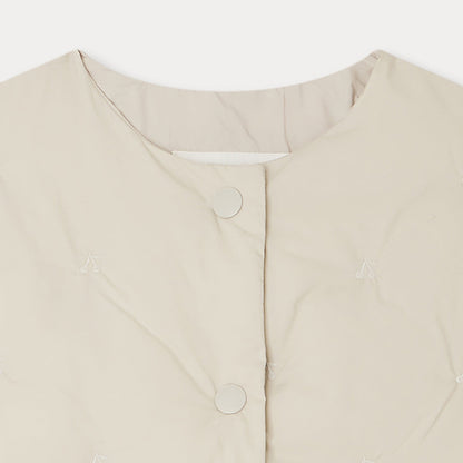 女童白色棉服