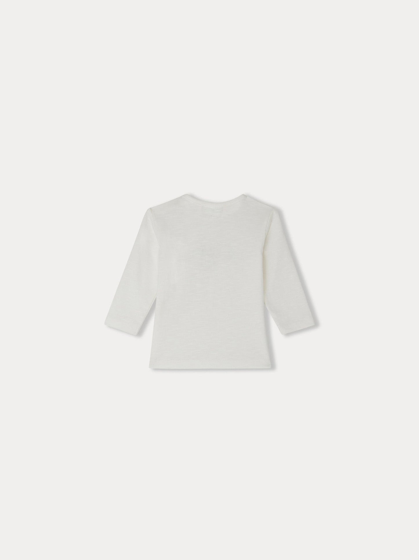 婴儿白色小狗棉T恤