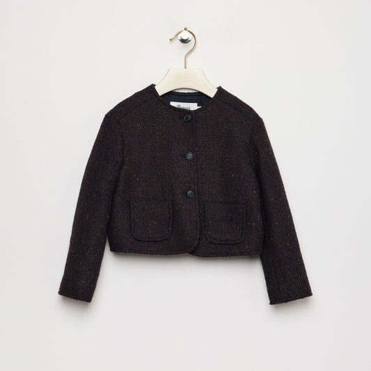 女士深棕色夹克