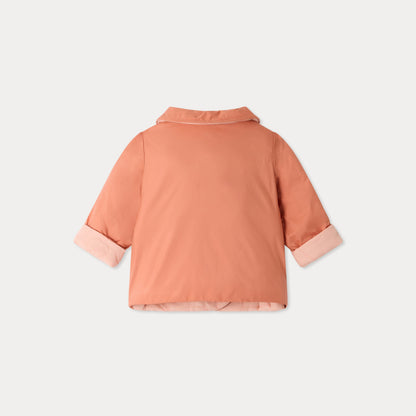 女婴粉色双面棉服