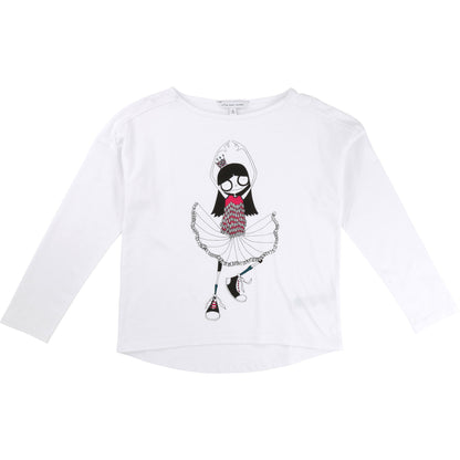 Girls White Miss Marc T-Shirt