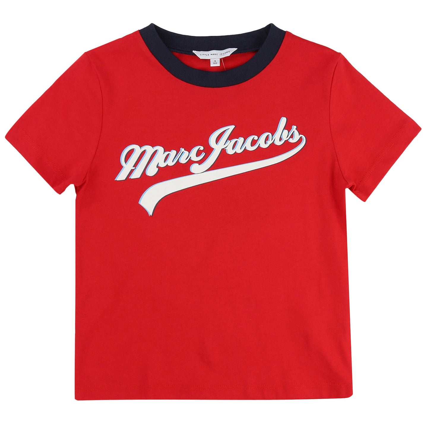 Boys Red Cotton Logo T-Shirt