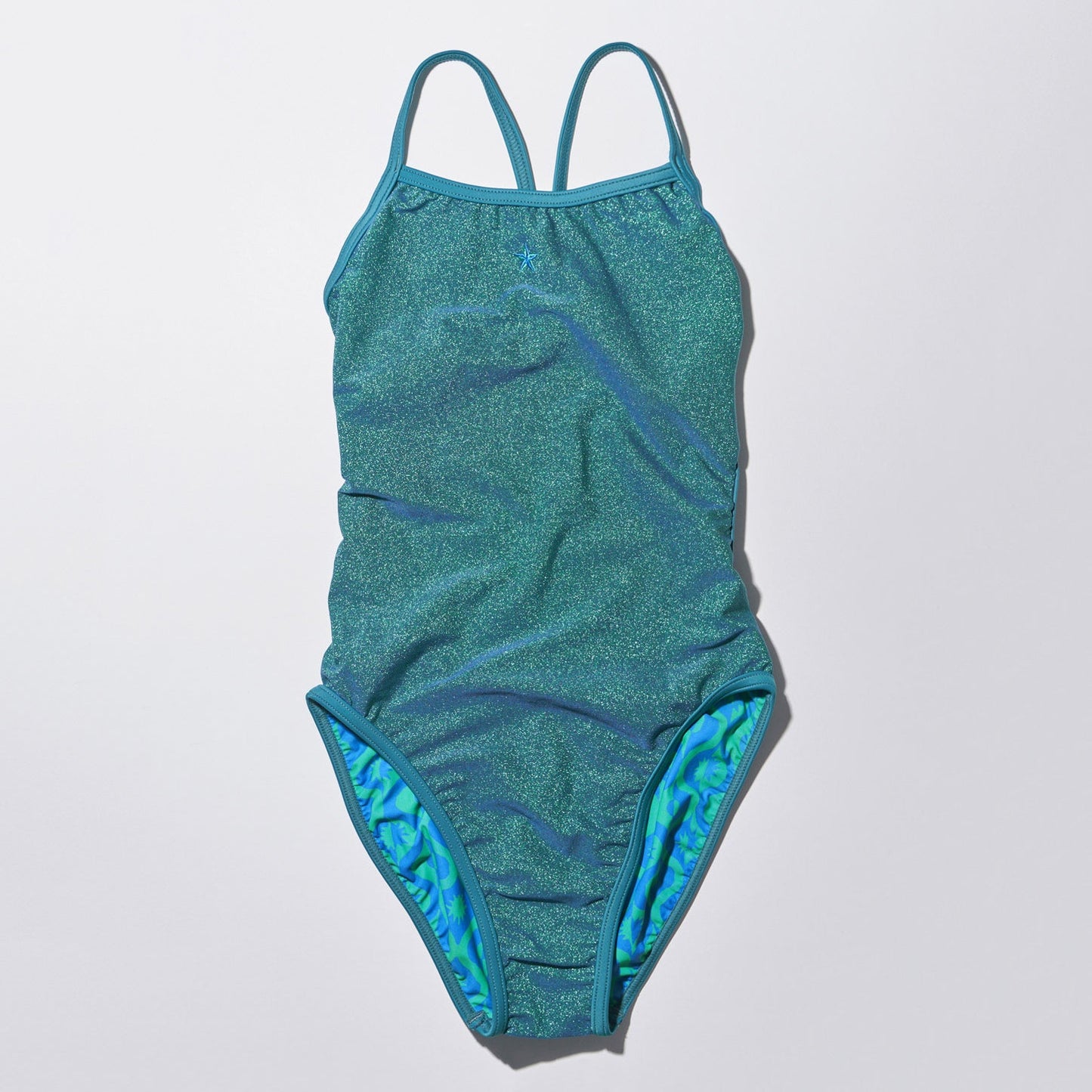 女士深绿色专业泳衣