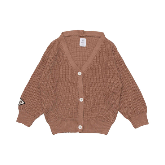 女童焦糖色棉开衫