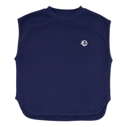 儿童藏青色棉背心