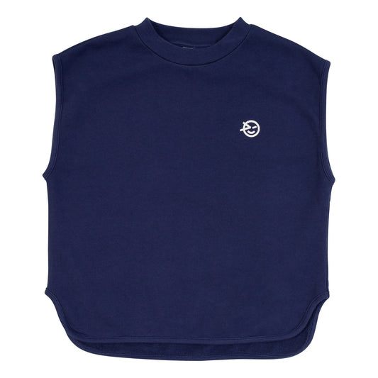 儿童藏青色棉背心