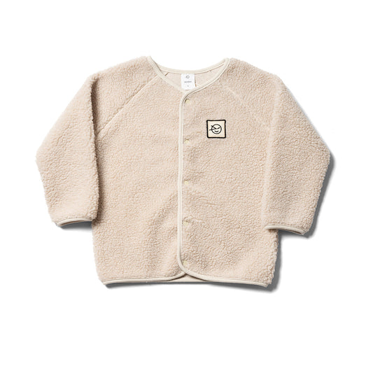 儿童燕麦黄棒球服夹克