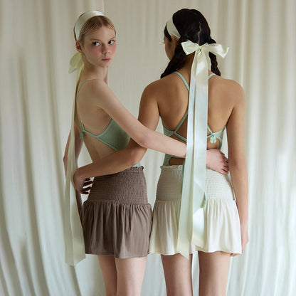 女士浅绿色专业泳衣