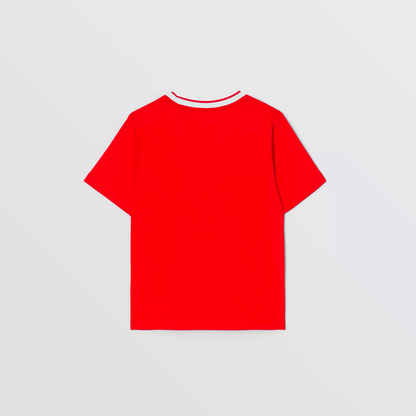 儿童红色棉T恤
