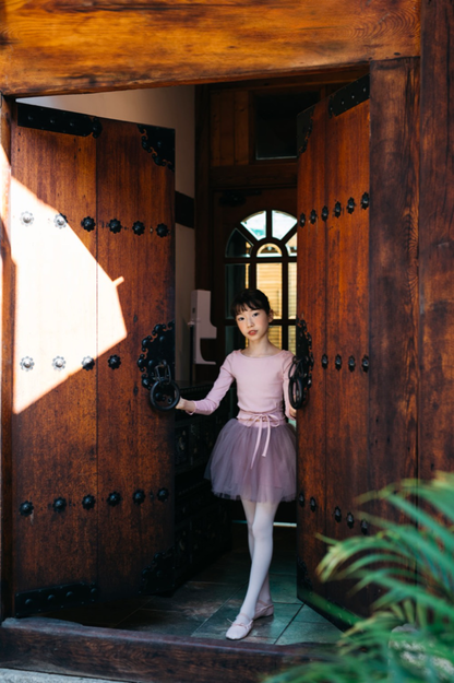 女童粉色芭蕾舞套装