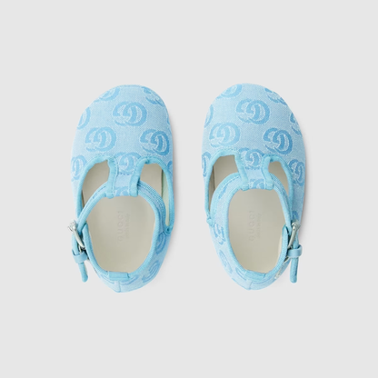 男婴蓝色GGLogo鞋