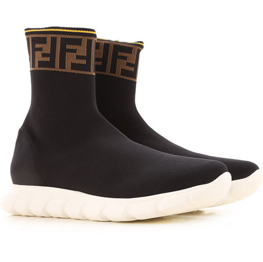 Boys & Girls Black FF Shoes
