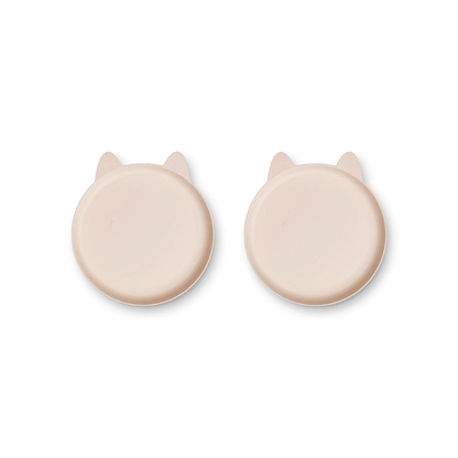 儿童米色兔子盘子(2件)