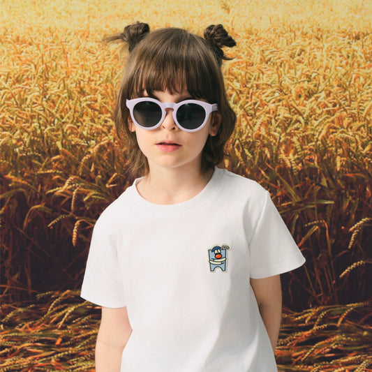 亲子款白色三防短袖T恤