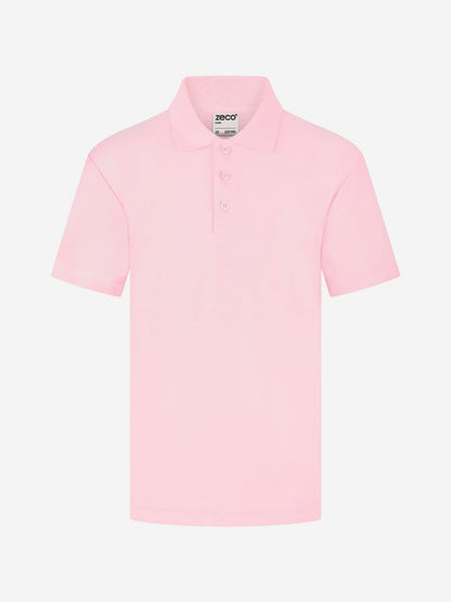 Zeco 儿童粉色校园 Polo 衫