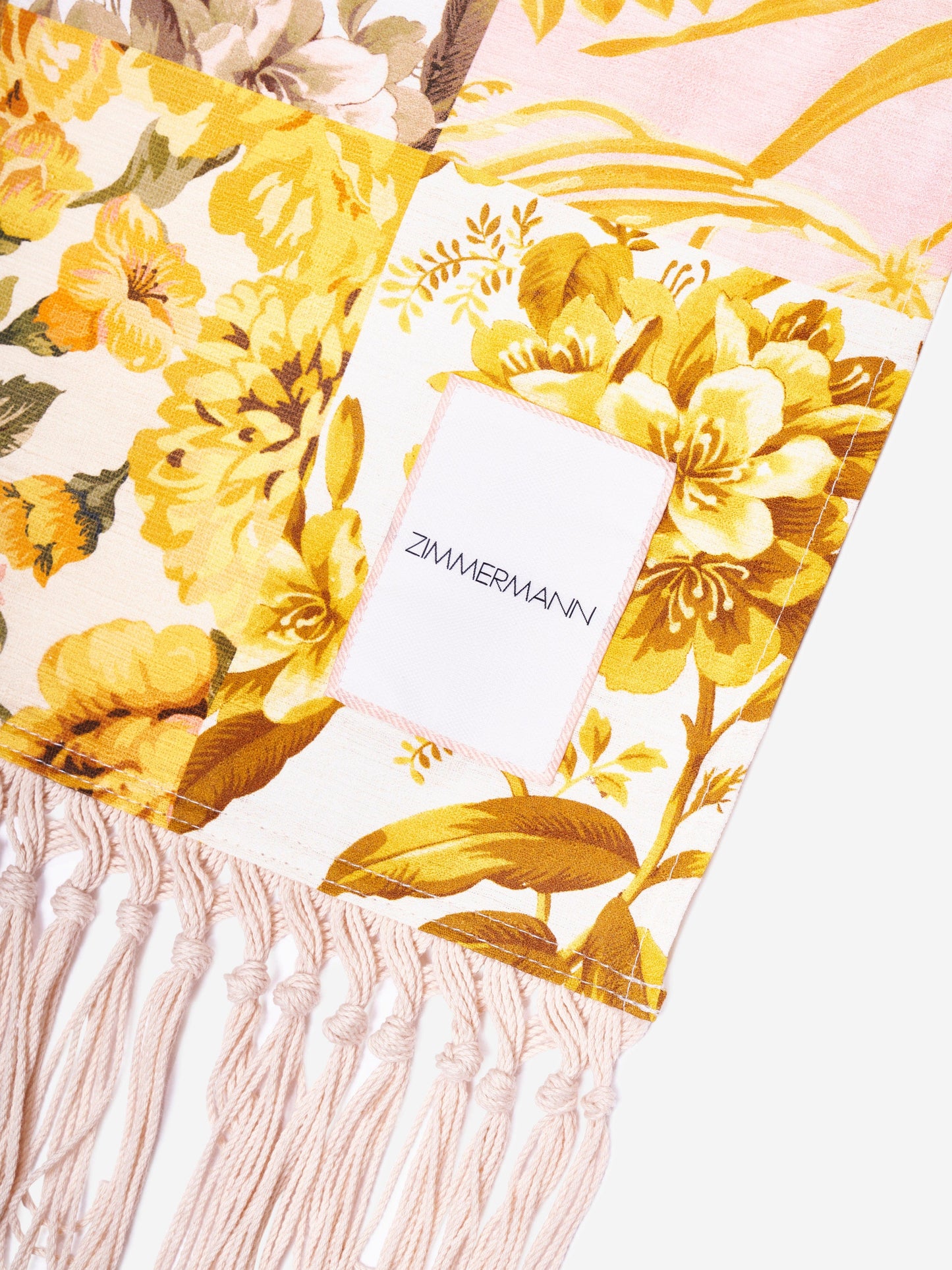 Zimmermann 女童拼贴花卉毛巾（黄色）
