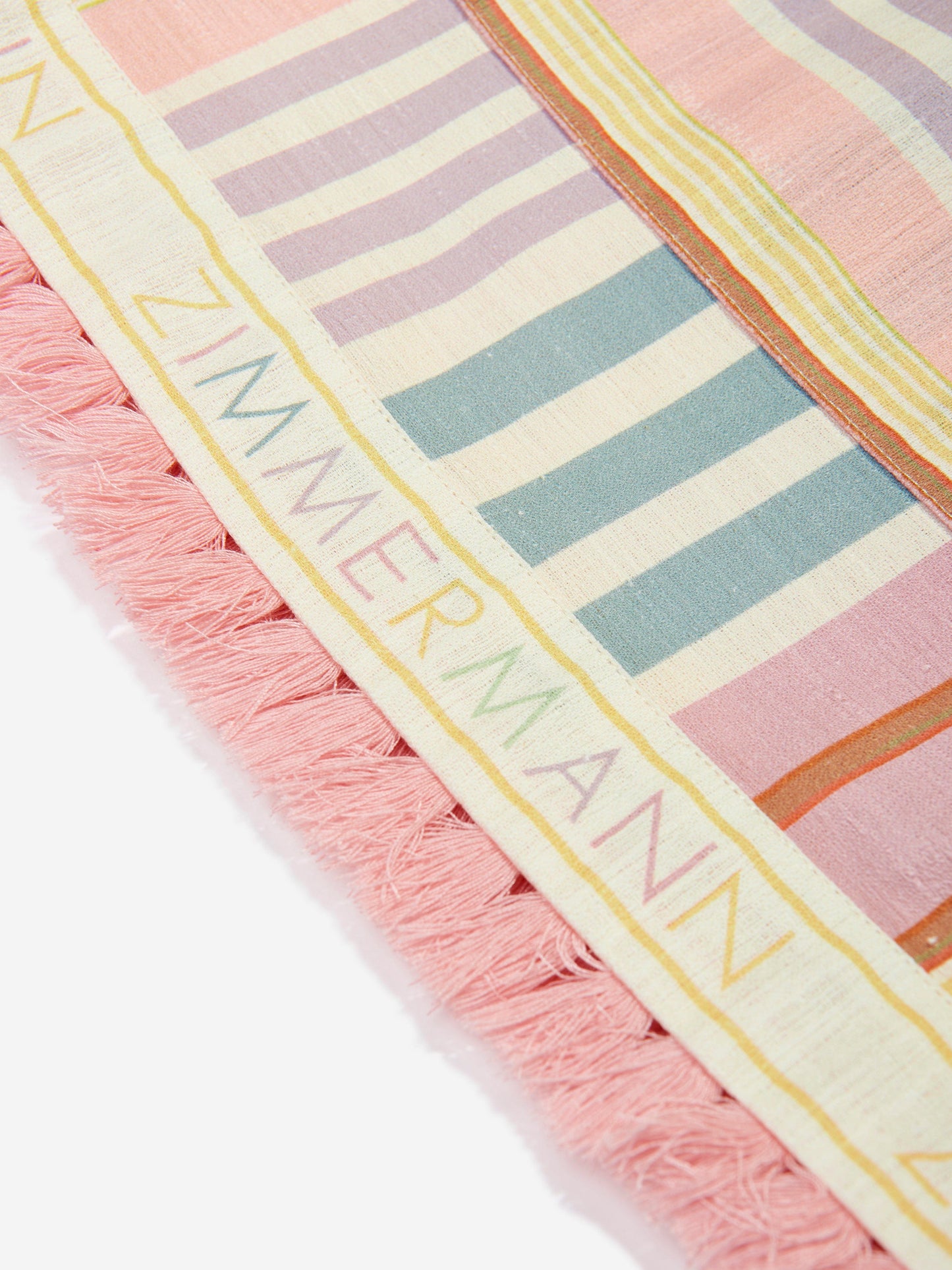 Zimmermann 女童条纹 Halliday 连帽罩衫（多色）