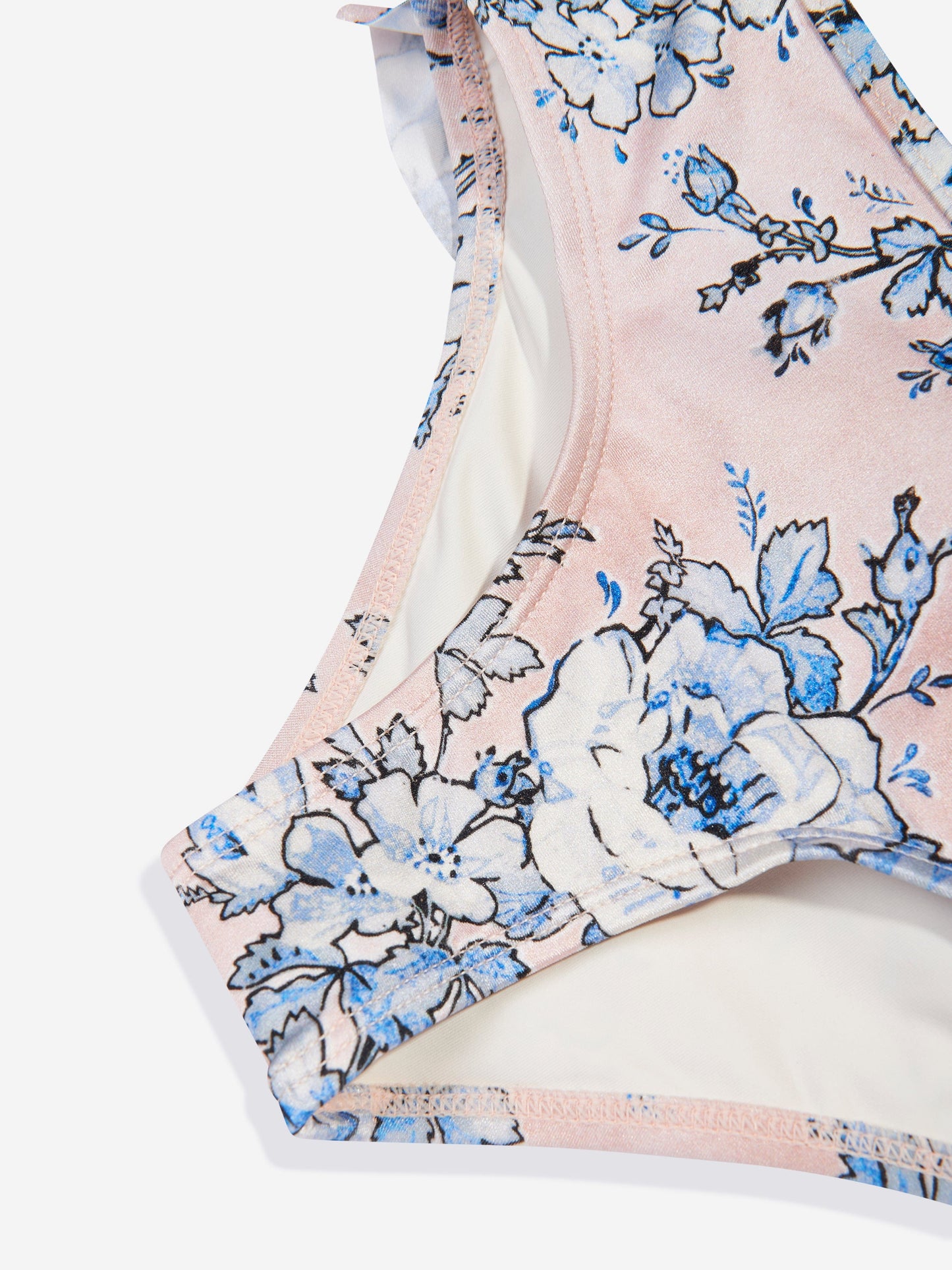 Zimmermann 女童花卉 Halliday 褶边泳裤（多色）