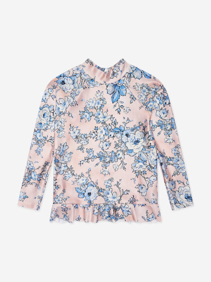 Zimmermann 女童多色花卉 Halliday Fril Rashie