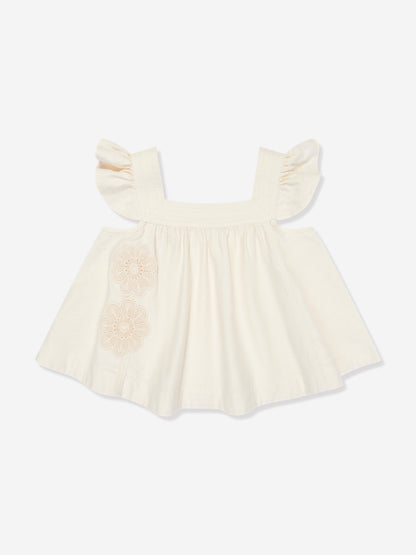 Zimmermann 女童 Halliday 象牙色牛仔上衣