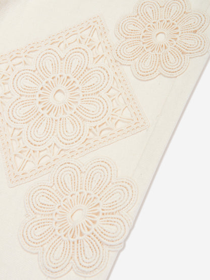 Zimmermann 女童 Halliday 象牙色牛仔裤