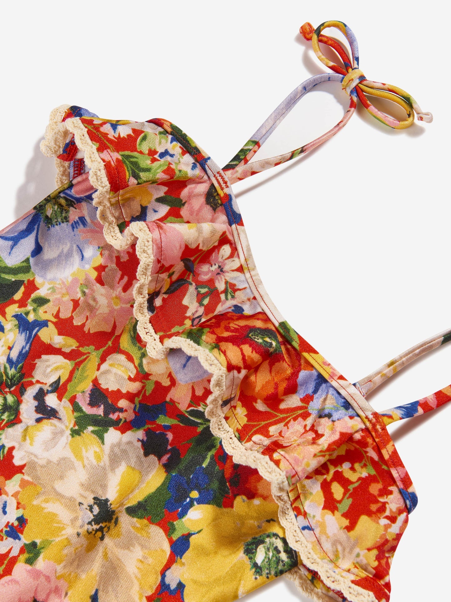 Zimmermann 女童 Alight Trim Frill 多色泳衣