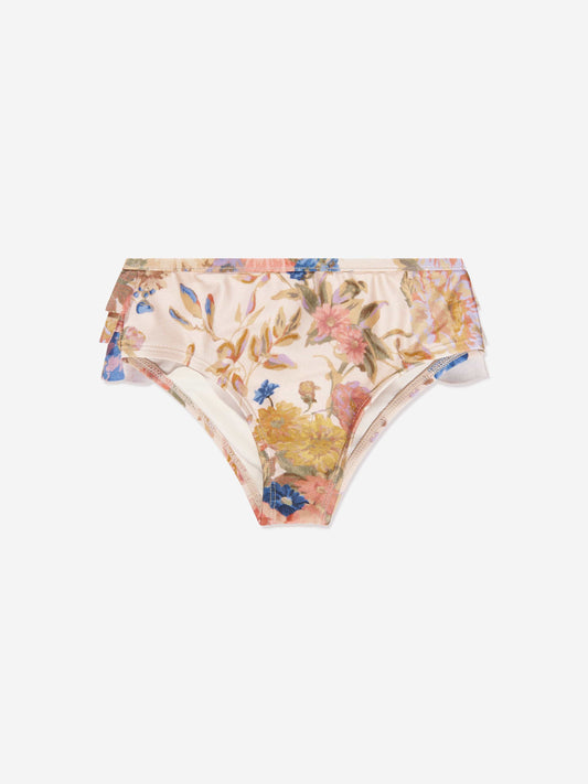 Zimmermann 女童 August 褶边比基尼泳裤（多色）