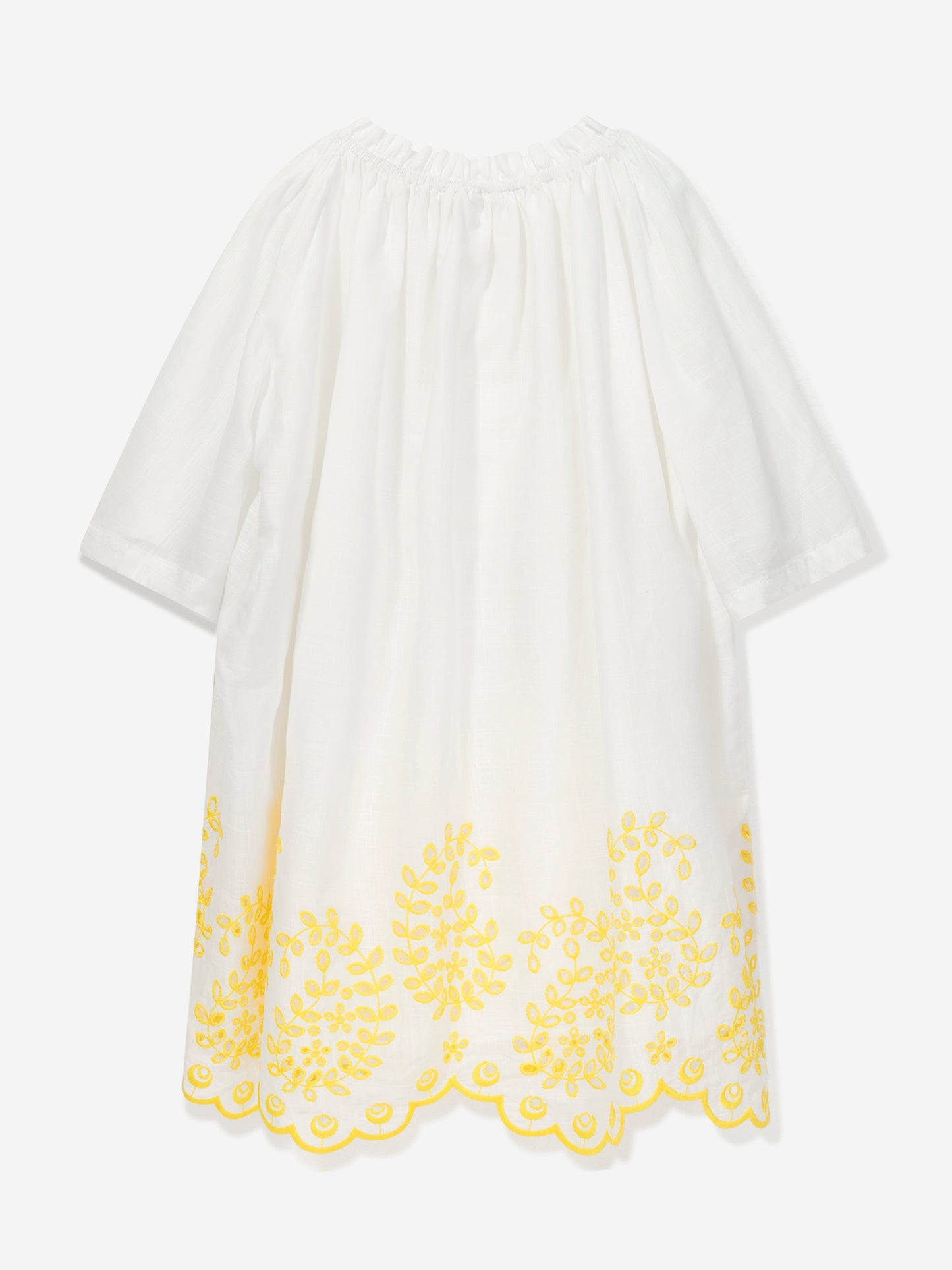 Zimmermann 女童 Junie 象牙色刺绣连衣裙