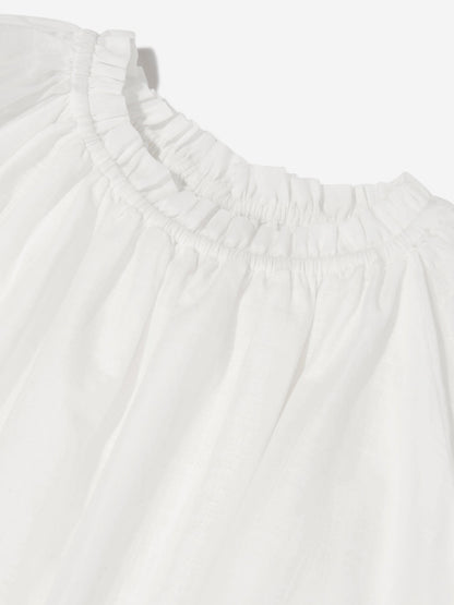 Zimmermann 女童 Junie 象牙色刺绣连衣裙