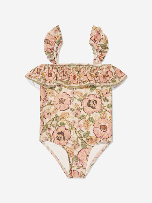 Zimmermann 女童 Junie Frill 抹胸泳衣（多色）