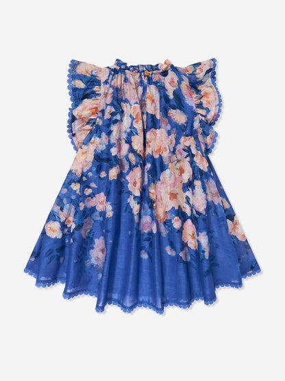 Girls Everley Swing Dress in Blue