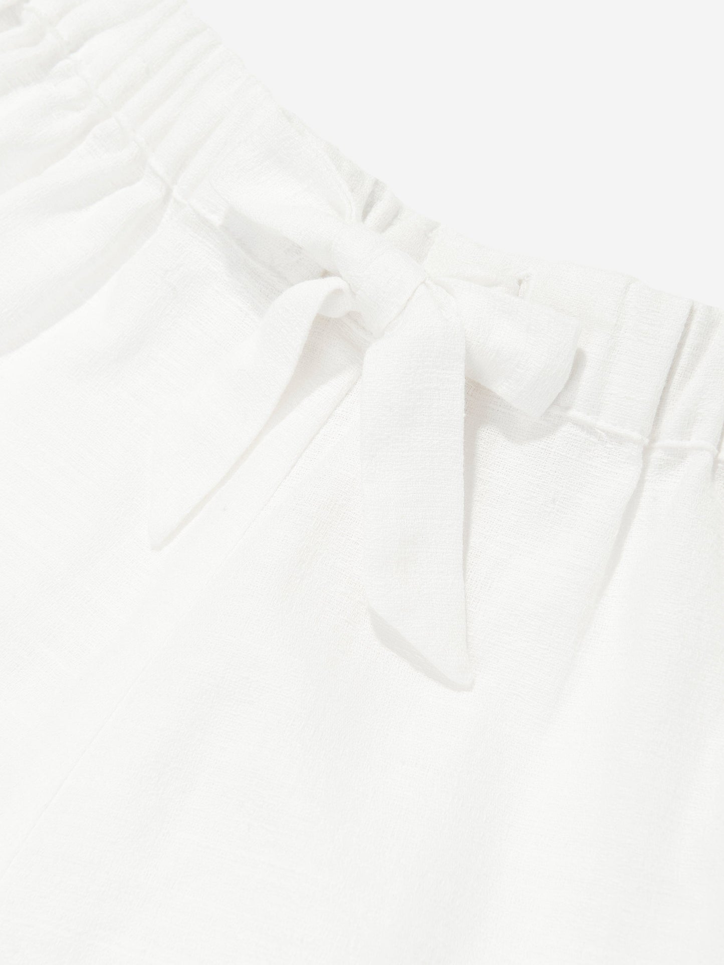 Girls Wylie Trimmed Shorts in Ivory