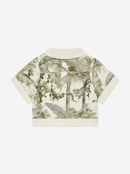 Girls Wylie Relaxed Blouse in Green