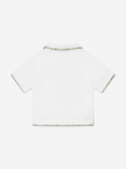 Girls Tallow Terry Top in Ivory