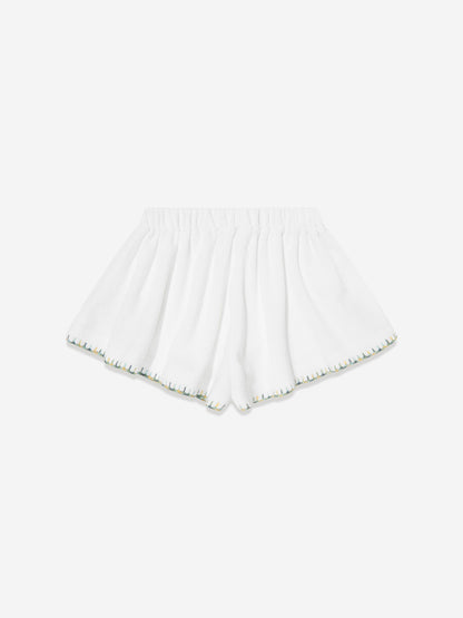 Girls Tallow Terry Shorts in Ivory