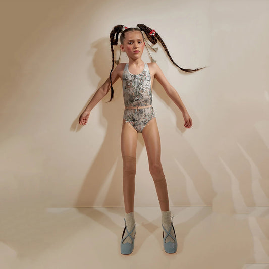 女童彩色芭蕾舞连体衣