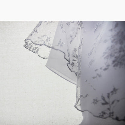 女士白色双面芭蕾舞短裙