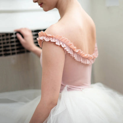 女童粉色芭蕾舞连体衣(1828/Dusty Pink)