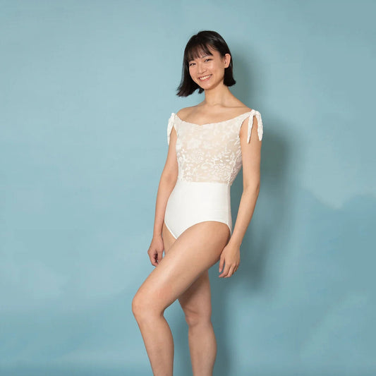 女童白色芭蕾舞连体衣(2031/White)