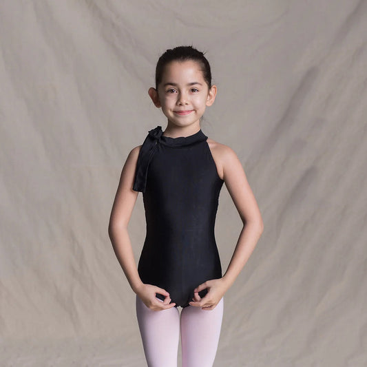 女童黑色芭蕾舞连体衣(1403/Black)