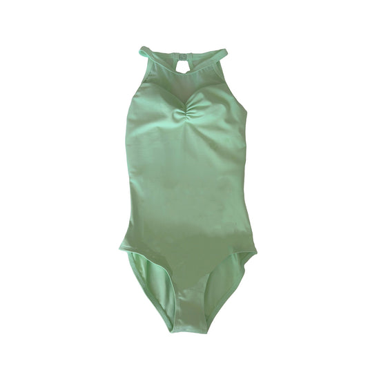 女童浅绿色"Allison"芭蕾舞连体衣(LUB899/PATINA GREEN)