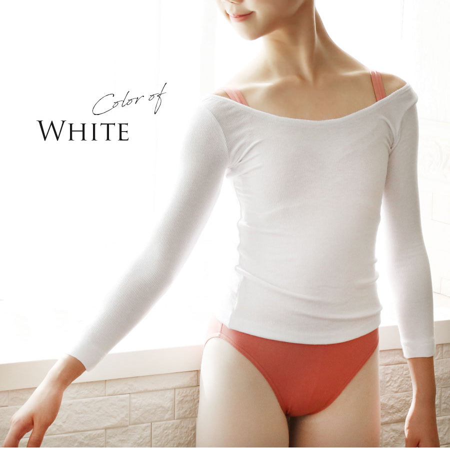 女童白色"abby-w05"芭蕾舞T恤