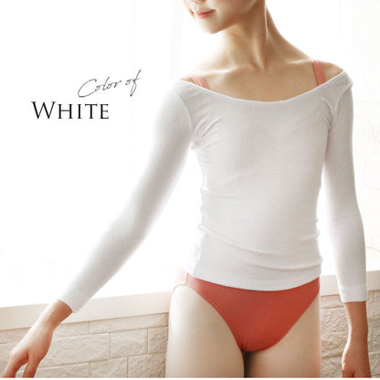 女童白色"abby-w05"芭蕾舞T恤