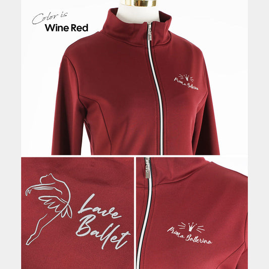 女童酒红色"abby-w13/wine red"芭蕾舞套装